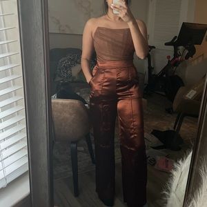 Brown corset top